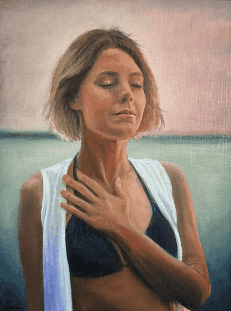 portfolio06-in harmonie 'Innerlijke harmonie' 30 x 40 cm - olieverf op canvasboard